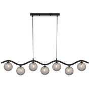 ORTON 7 LIGHT PENDANT BLACK