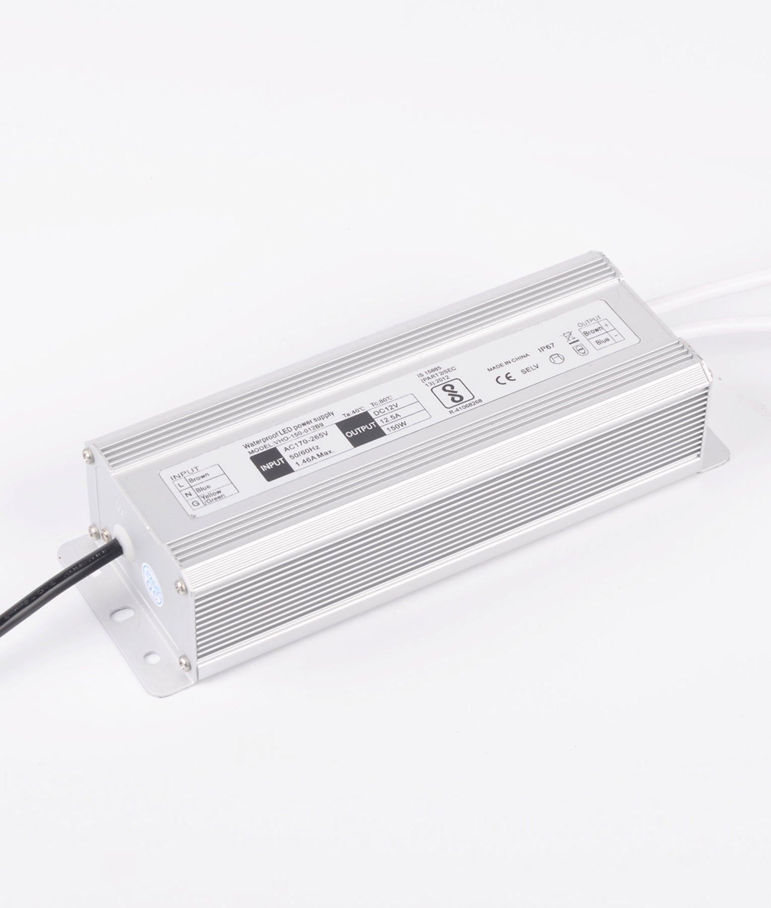 OTTER6: 12V Waterproof Constant Voltage LED Driver IP67 (200W)