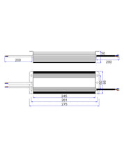 OTTER7: 12V Waterproof Constant Voltage LED Driver IP67 (300W)