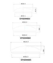 LED Dimmable Tri-CCT Oyster Lights