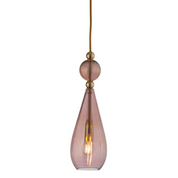 Smykke Pendant Light W125mm Glass Shiny Gold