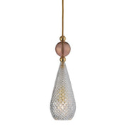 Smykke Pendant Light W125mm Check Clear Glass