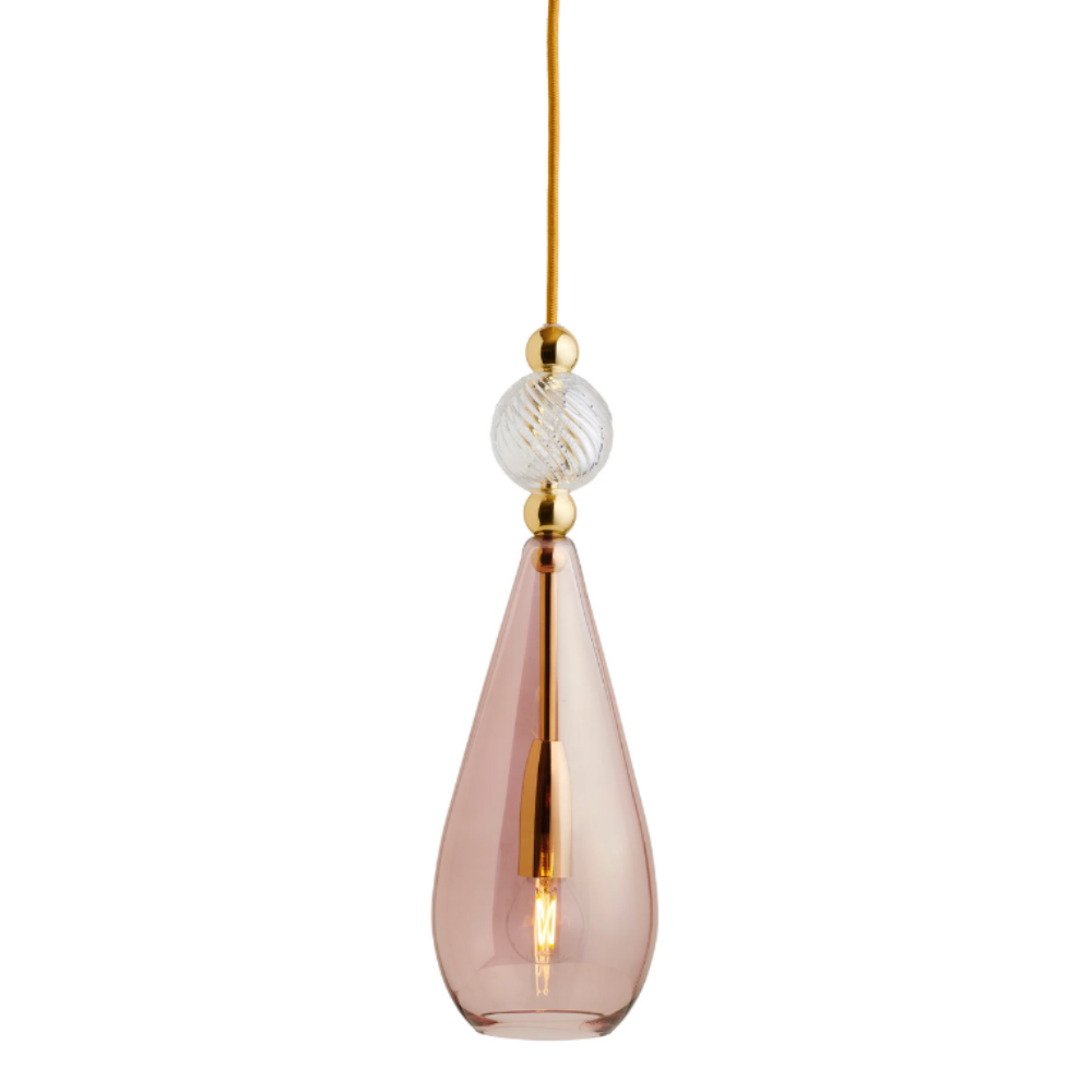 Smykke Pendant Light W125mm Glass Swirl Ball