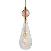 Smykke Pendant Light W180mm Check Clear Glass