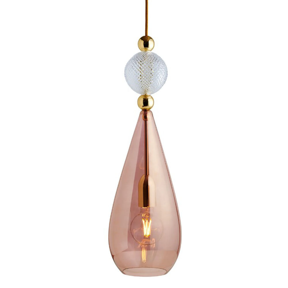 Smykke Pendant Light W180mm Glass Check Ball