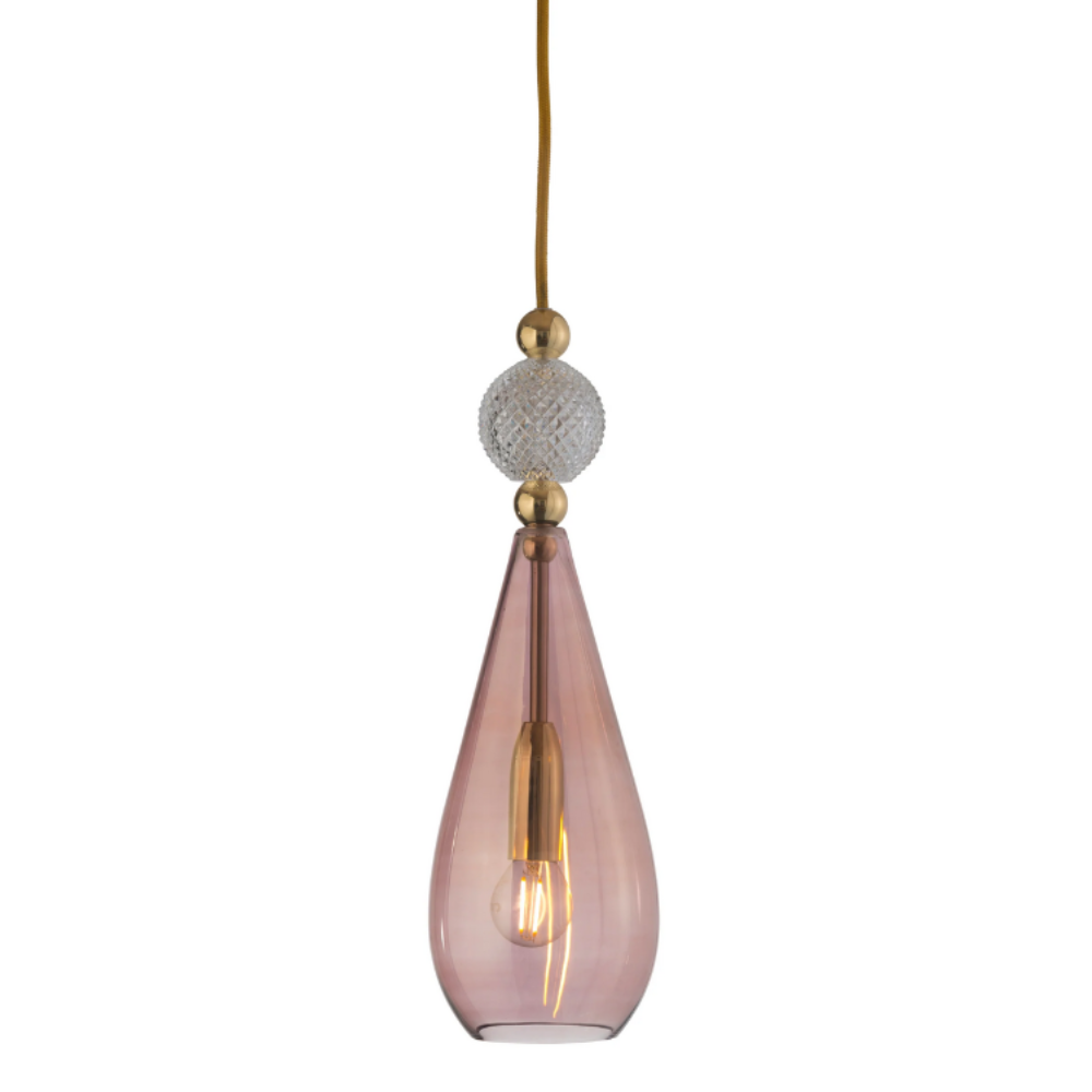 Smykke Pendant Light W125mm Glass Check Ball