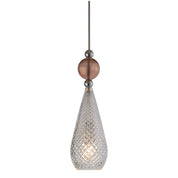 Smykke Pendant Light W125mm Check Clear Glass