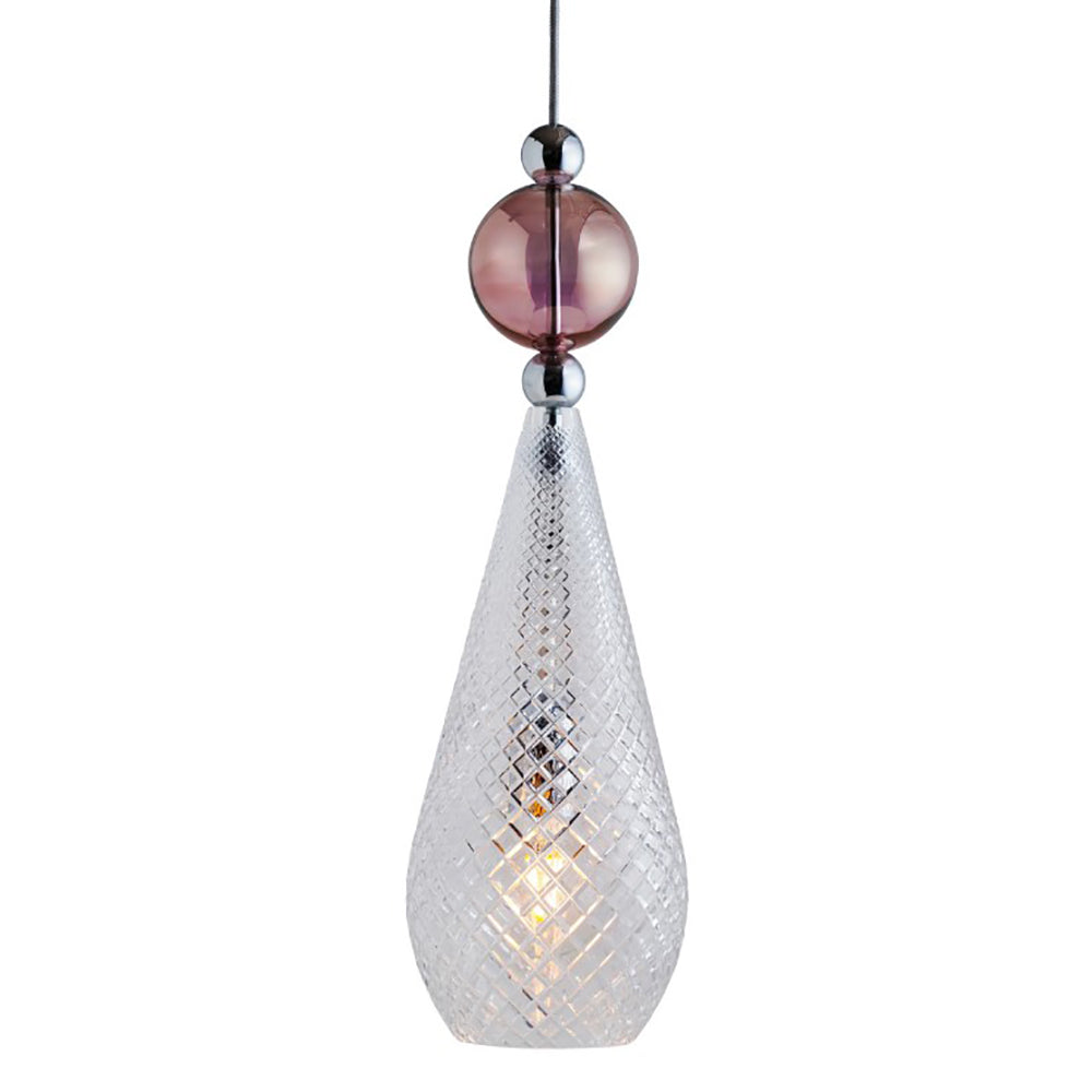 Smykke Pendant Light W180mm Check Clear Glass