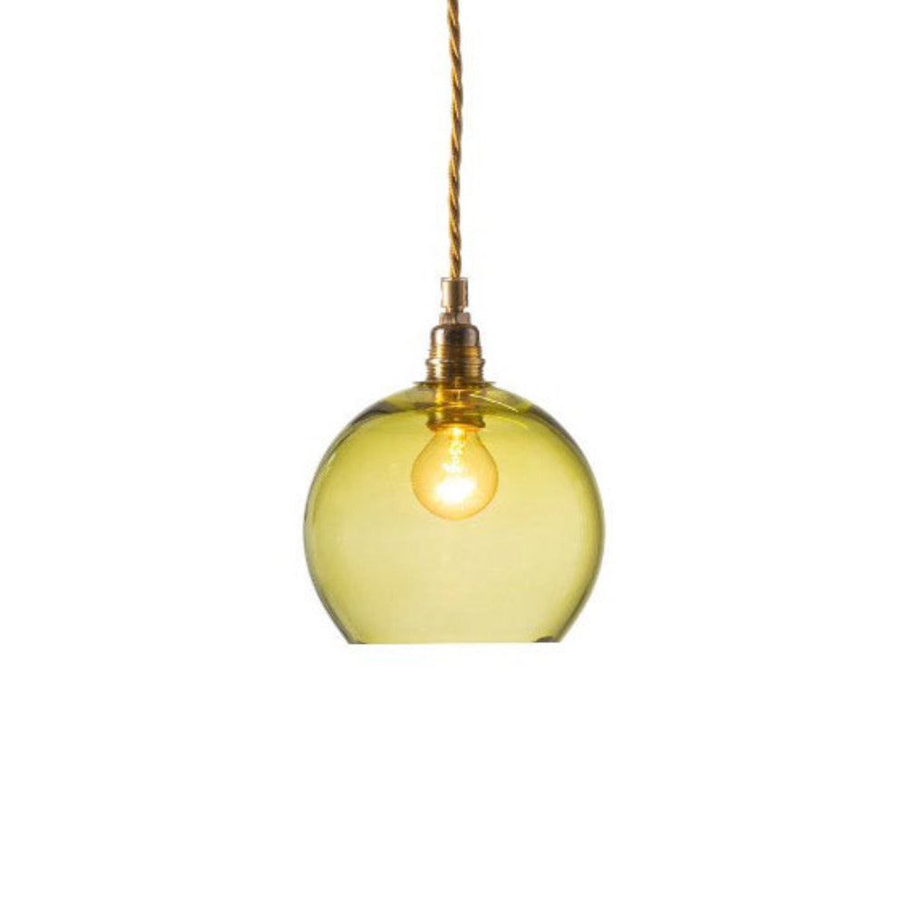 Rowan Pendant Light W155mm Glass Matt Gold