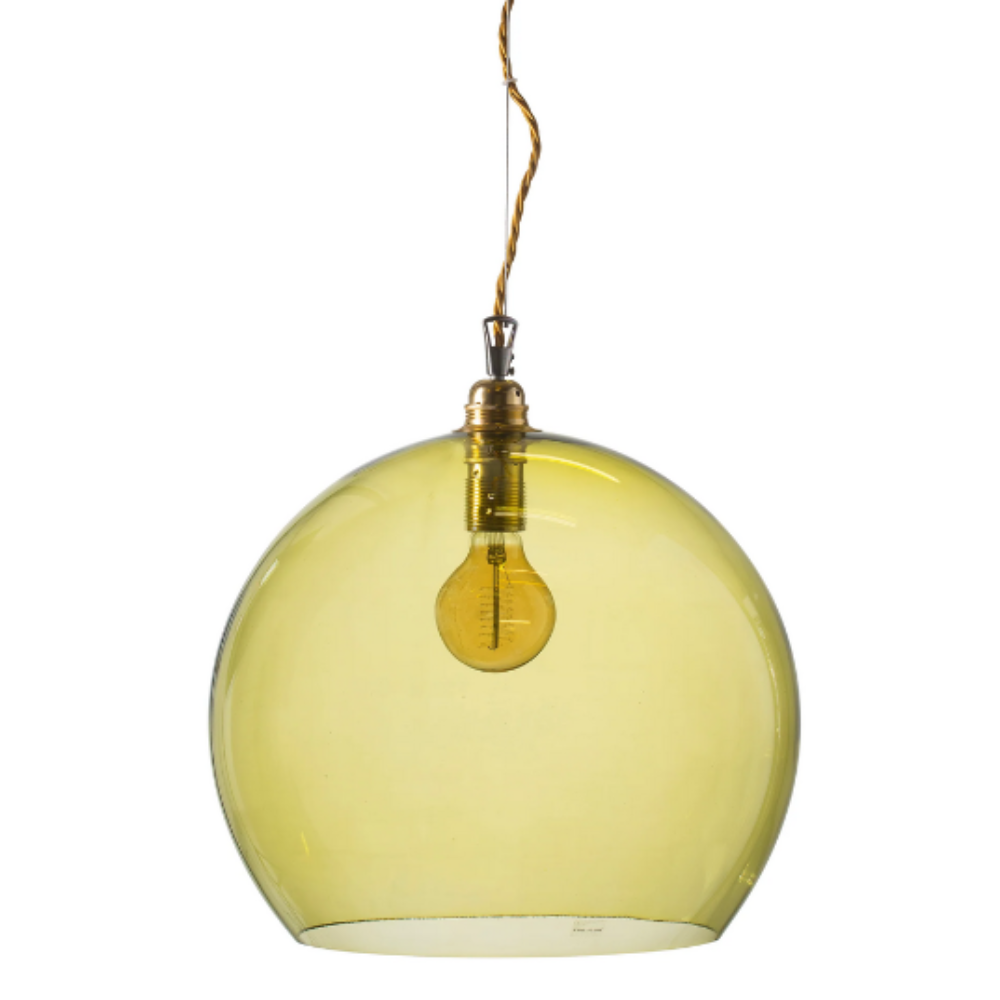Rowan Pendant Light W390mm Glass Matt Gold