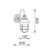 PAROL: Exterior Cylinder Glass with Cage Wall Lights IP44