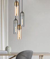 PASTILLE: Interior Round Top Cylinder Glass Pendant Lights