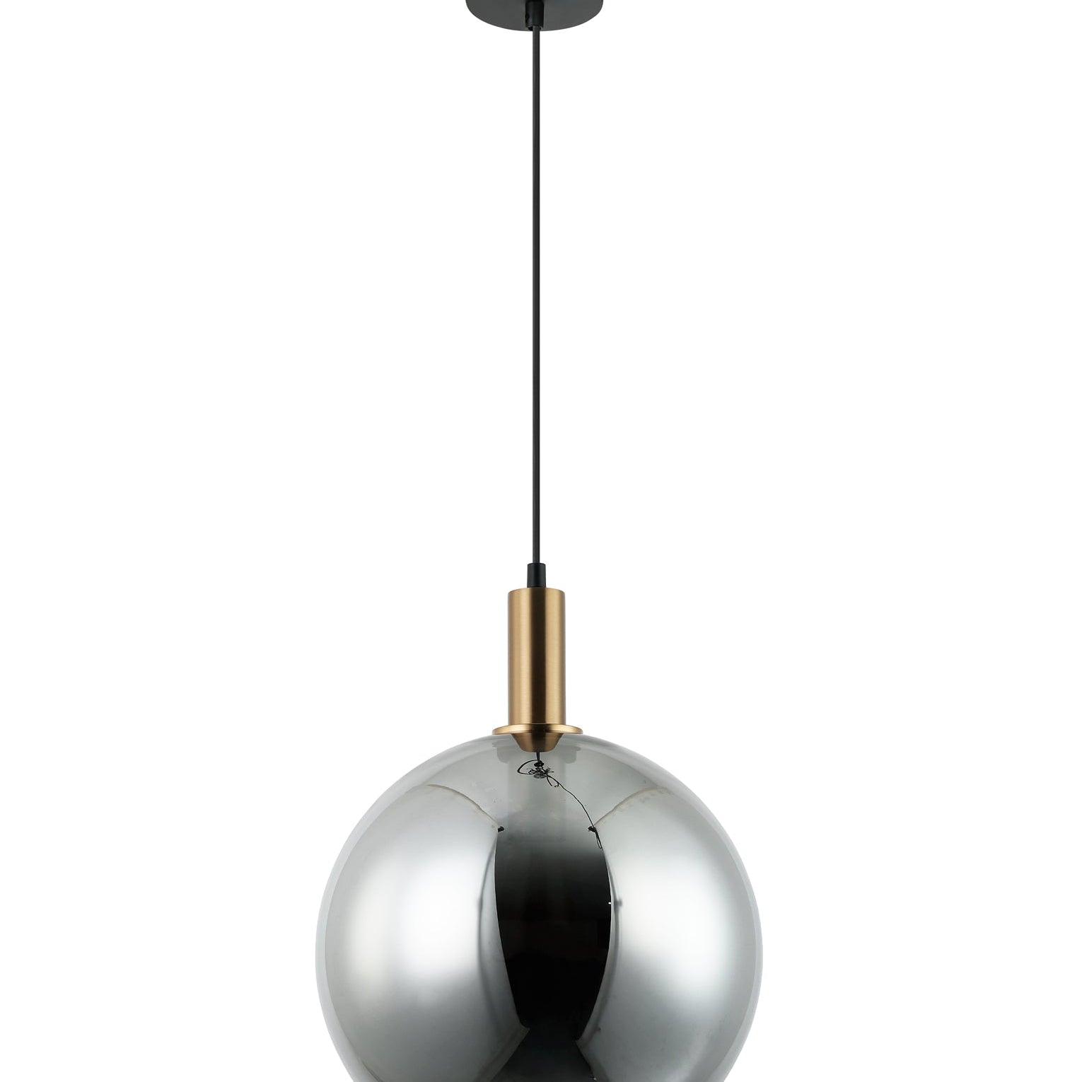 PATERA: Interior Glass with Extended Bronze Highlight Pendant Lights