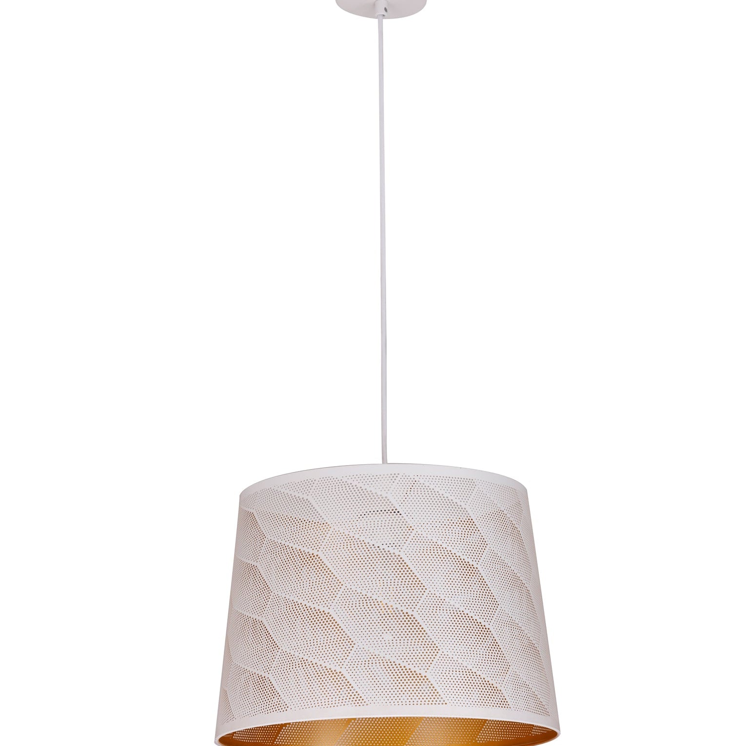 PENSHADE: Interior Slanted with Honeycomb Pattern Laser Cut Pendant Lights