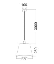 PENSHADE: Interior Slanted with Vector Pattern Laser Cut Pendant Lights
