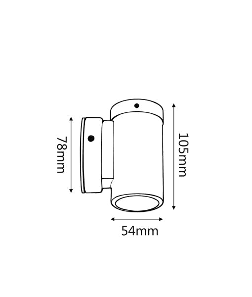 MR16 Exterior Wall Pillar Spot Lights (Aged Copper) IP54