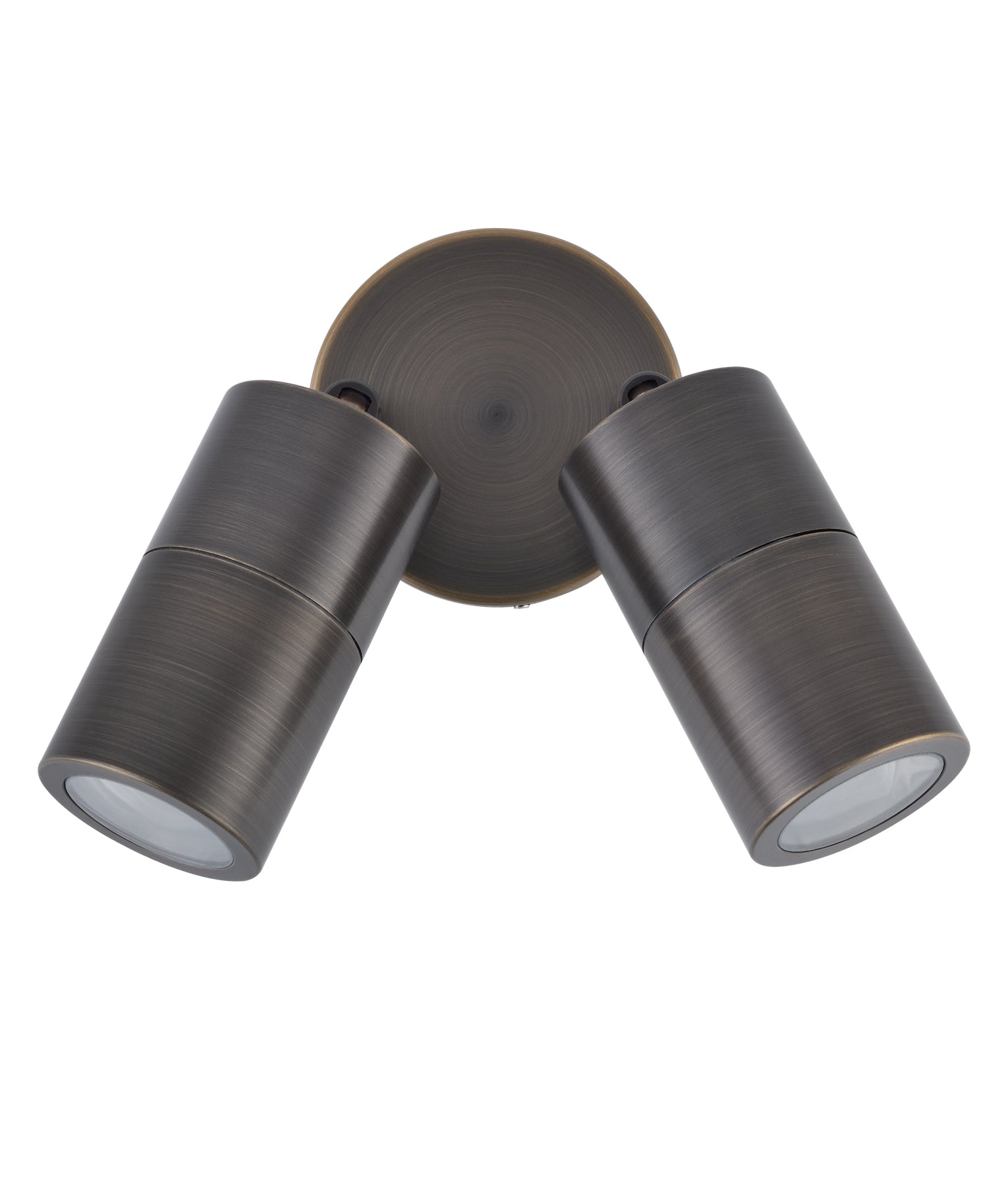 MR16 Exterior Wall Pillar Spot Lights (Rustic Brass) IP65