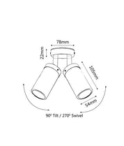 MR16 Exterior Wall Pillar Lights (Light Weight Copper) IP54