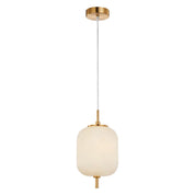 PINO: Interior Opal Matte / Smokey Black Mirror Finish Jar Pendant Lights