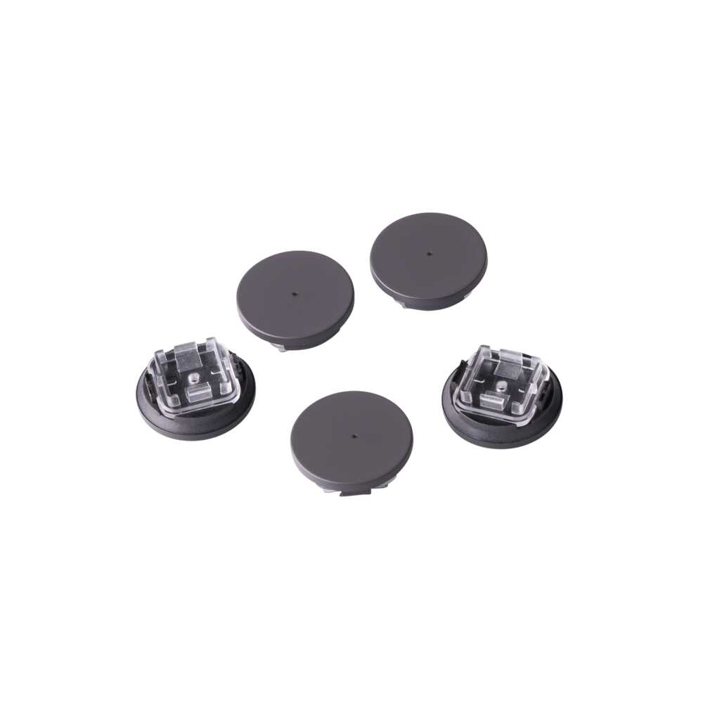 Pixie Smart Cap Semi Gloss Grey Polycarbonate 5 PCS