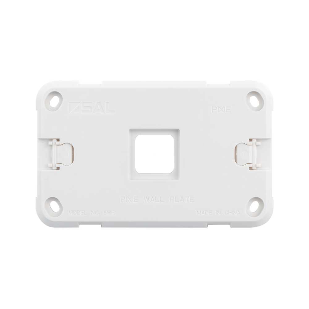 Pixie Smart Wall Plate White Polycarbonate 1 Gang Configurations