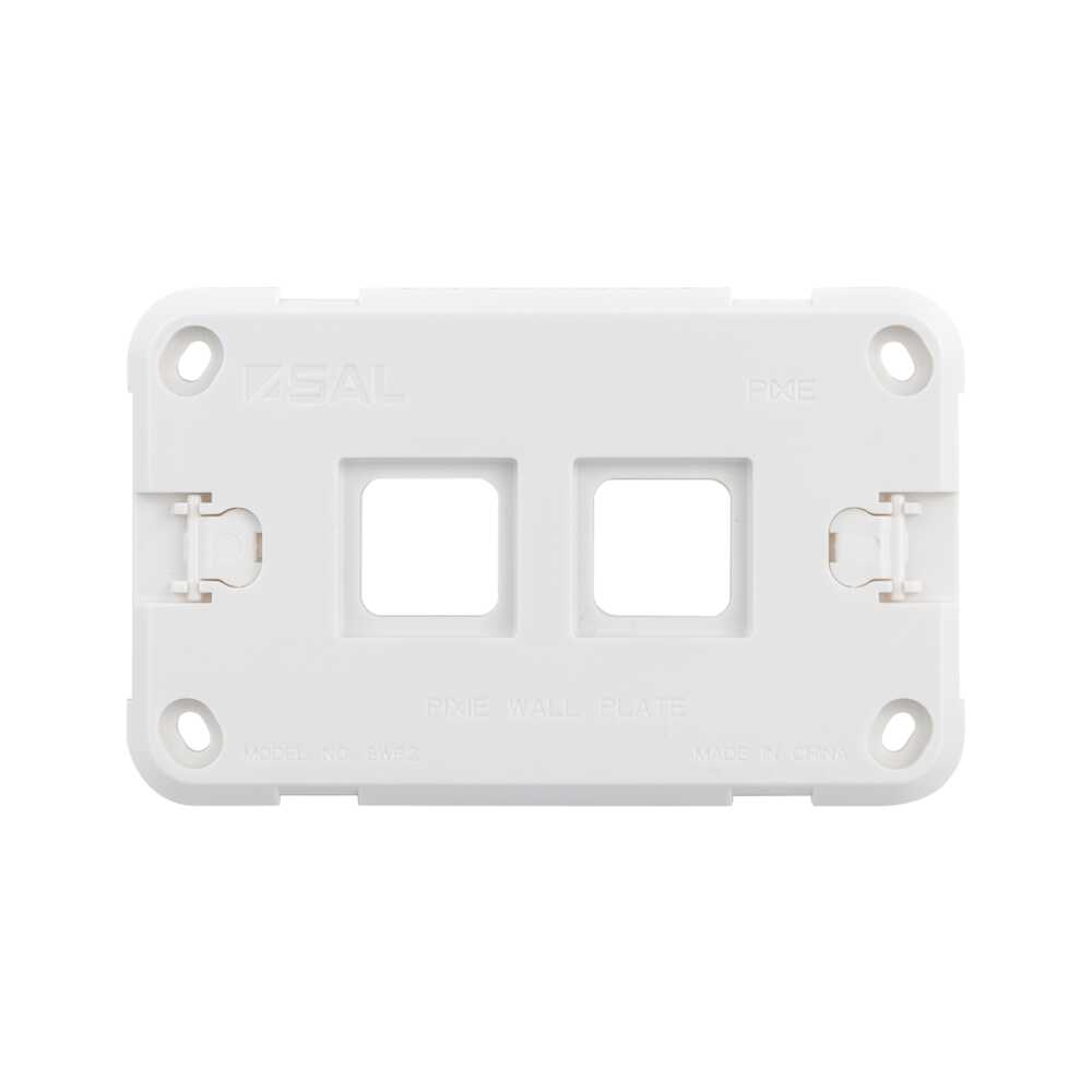 Pixie Smart Wall Plate White Polycarbonate 2 Gang Configurations