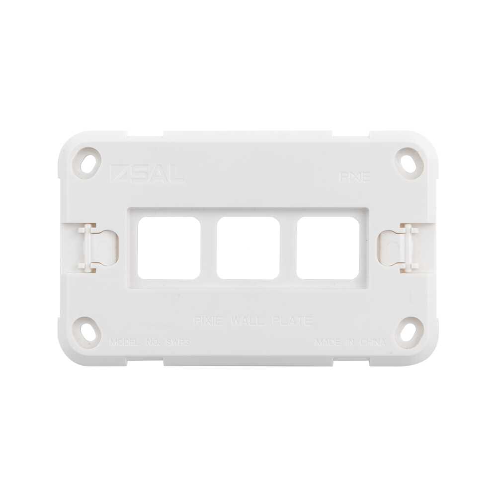 Pixie Smart Wall Plate White Polycarbonate 3 Gang Configurations