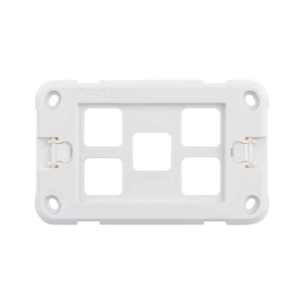 Pixie Smart Wall Plate White Polycarbonate 5 Gang Configurations