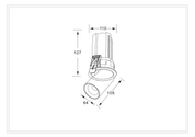Pop out LED Downlight - Tri colour