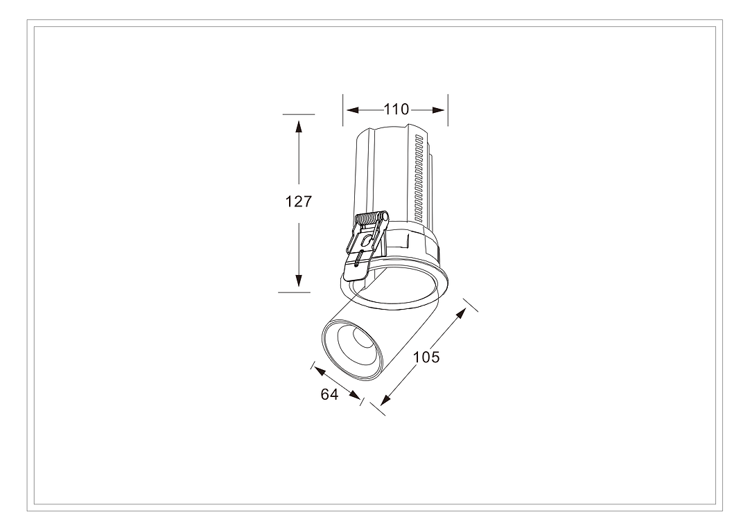 Pop out LED Downlight - Tri colour