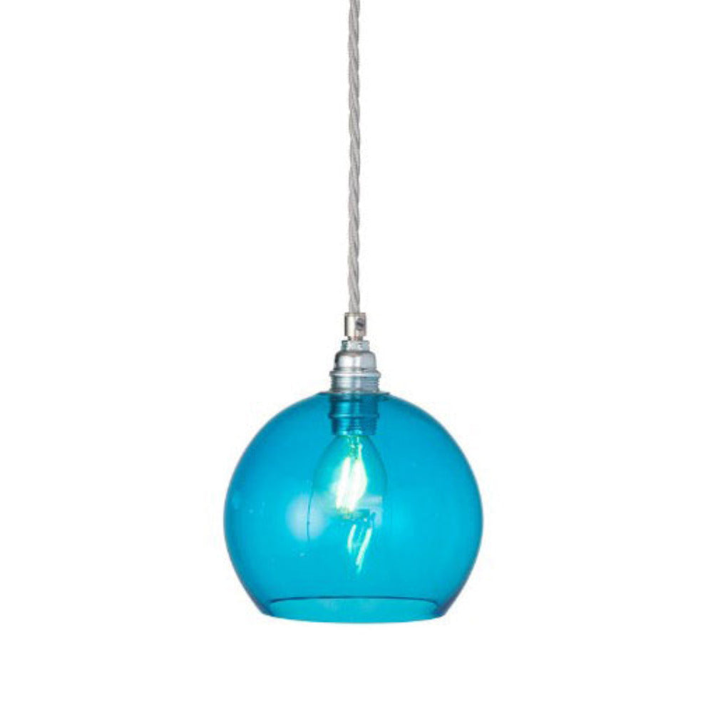 Rowan Pendant Light W155mm Glass Matt Silver