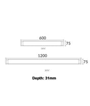RAZORDM: Interior Surface Mounted LED Dimmable Tri-CCT Battens