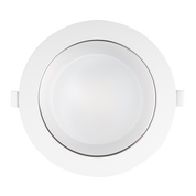 Penmark Recessed LED Downlight W114mm 80° White Aluminium TRI Colour
