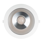 Penmark Recessed LED Downlight W232mm 60° White Aluminium TRI Colour