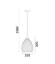 RICTUS: Bohemian Glass with Quadrilateral Segments Ellipse Shape Pendant Lights