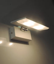 RIO: City Series LED Interior Matte White Rectangular Up Light 90° Adjustable Wall Light