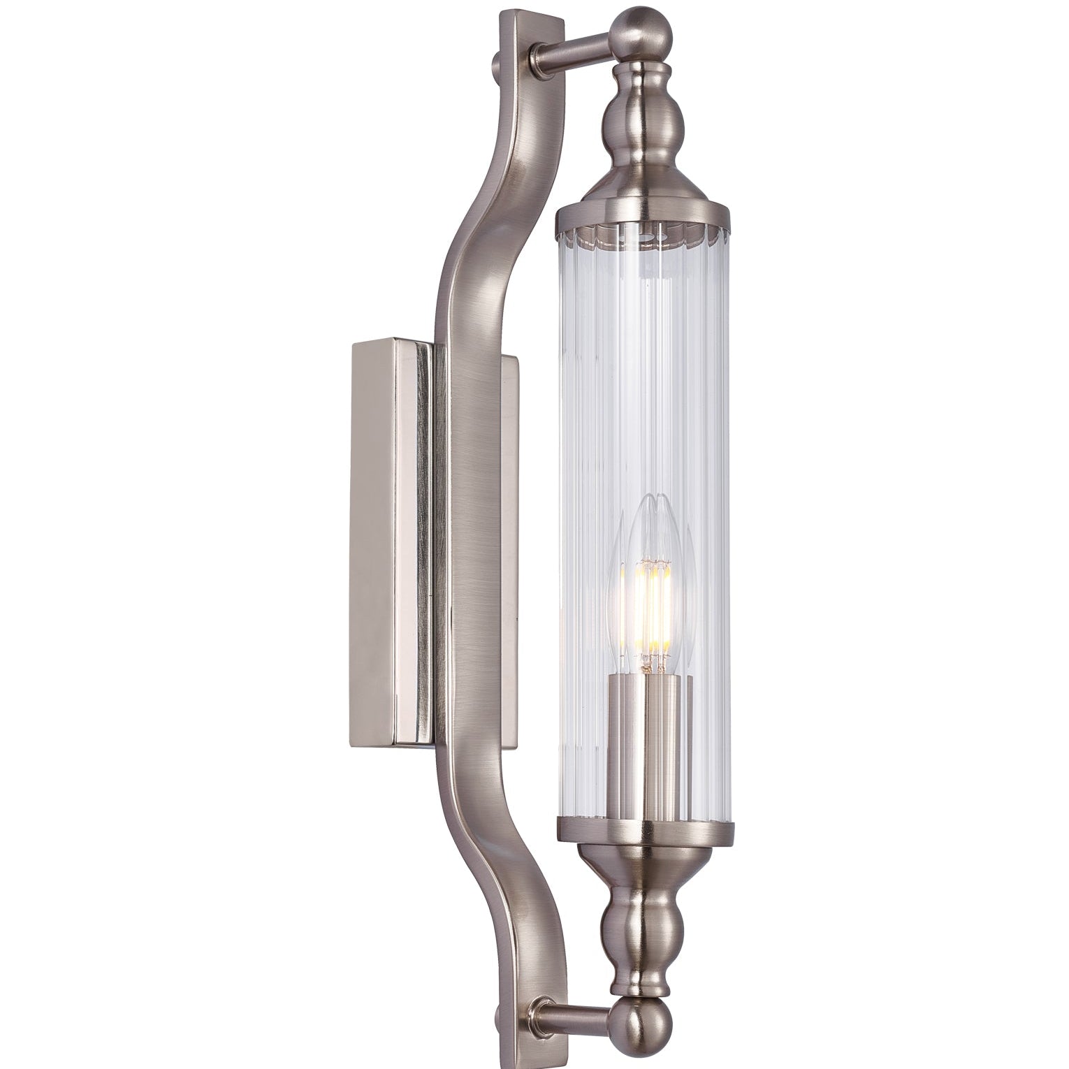 RODILLO: Interior Tubular Clear Glass Wall Lights