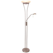 Reed LED Mother & Child Floor Lamp - Satin Chrome