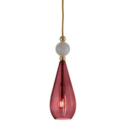 Smykke Pendant Light W125mm Glass Check Ball