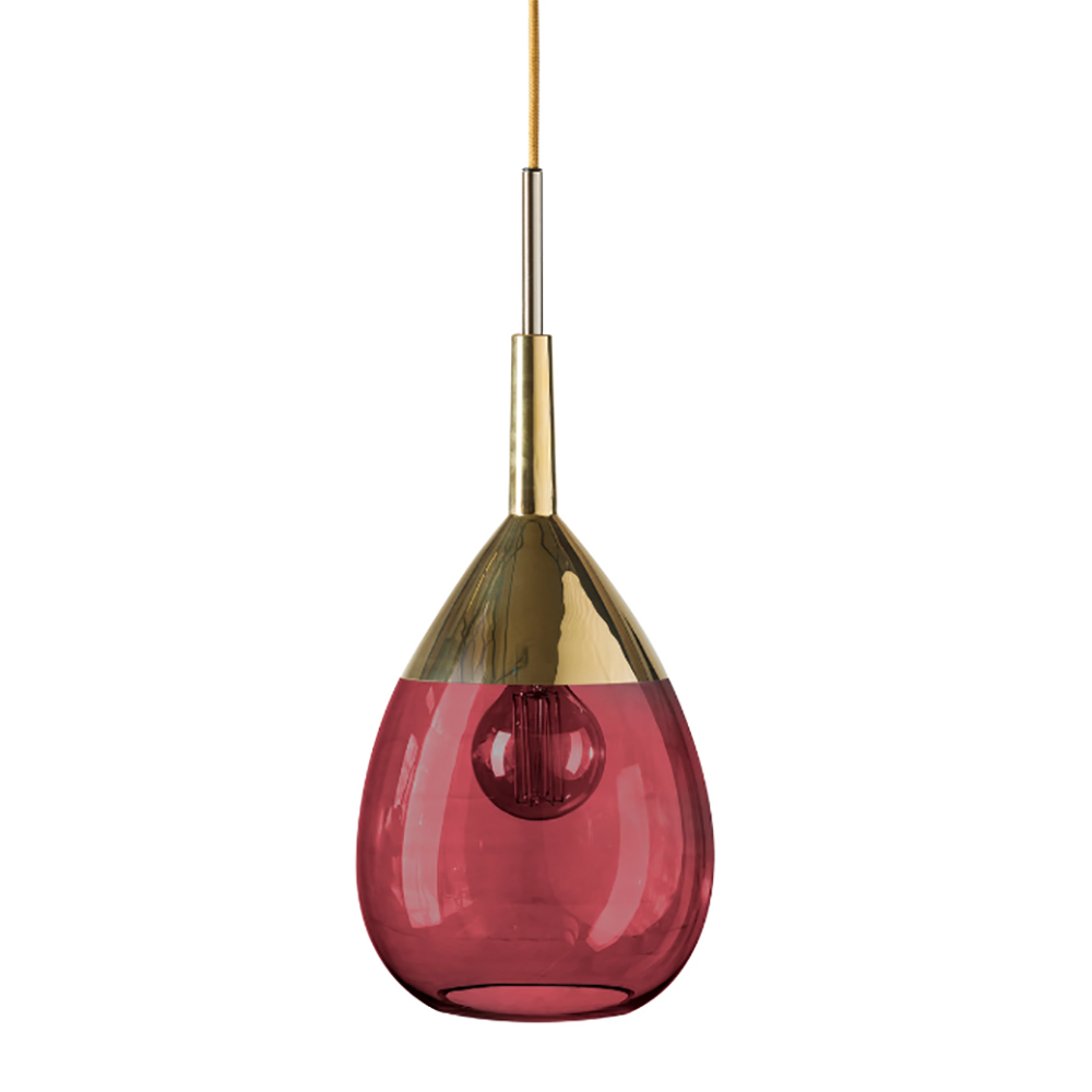 Lute Pendant Light W220mm Glass