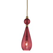 Smykke Pendant Light W125mm Glass Shiny Gold