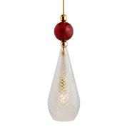 Smykke Pendant Light W180mm Check Clear Glass