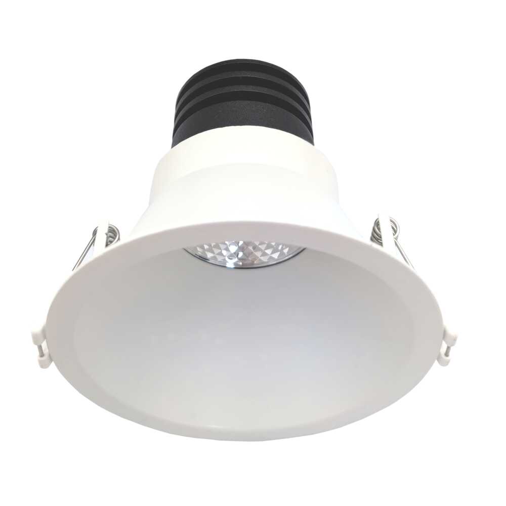 Unifit Recessed LED Downlight W102mm 8W White Aluminium 3000K