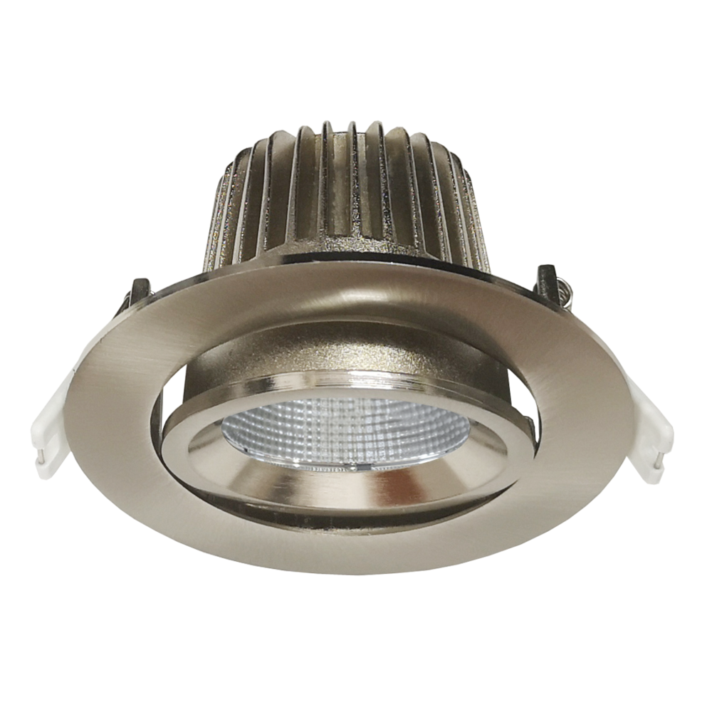 Ecostar Recessed LED Downlight 9W Satin Nickel Aluminium 3 CCT