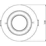 Ecostar II Recessed LED Downlight 10W White Aluminium 3 CCT