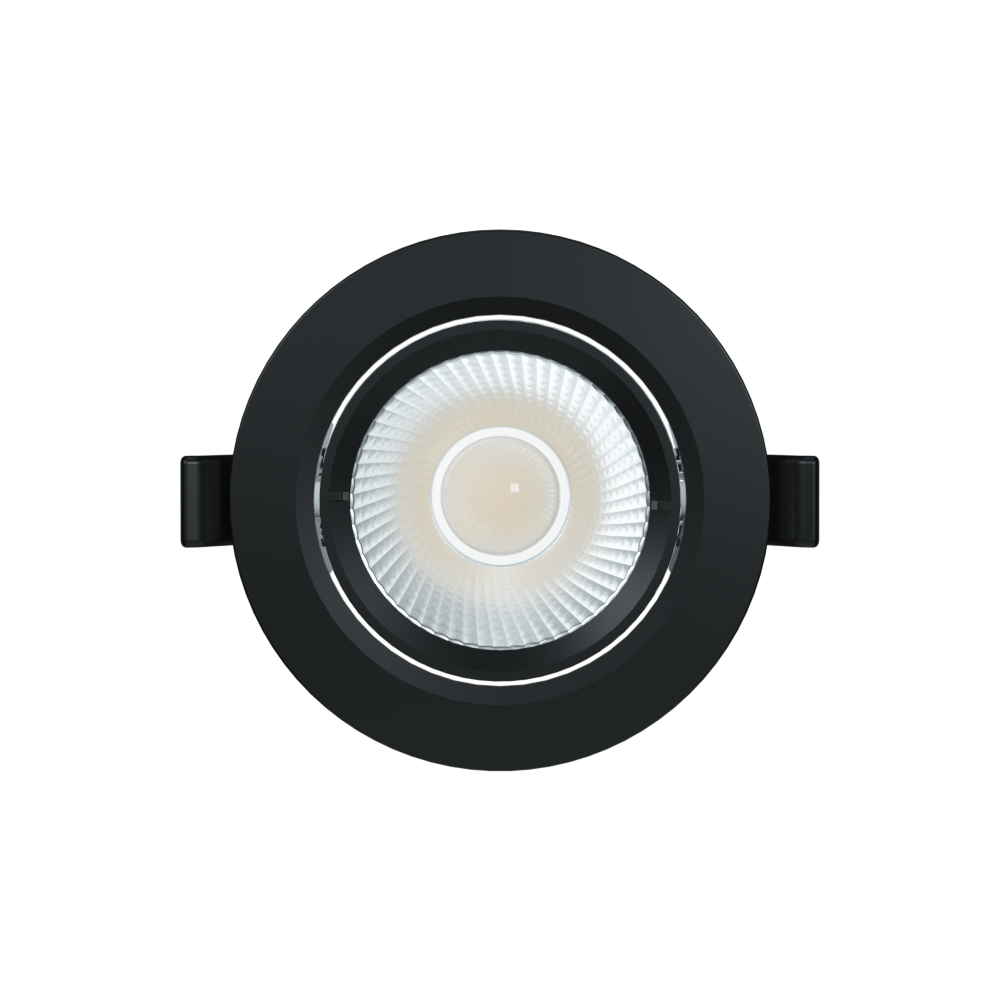 Coolum Recessed LED Downlight 9W Black Aluminium 3 CCT