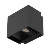 CUBE II S9320 Surface Mounted Exterior LED Wall Light Black 10W 5000K IP65