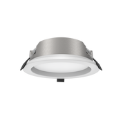 EXMOUTH S9522TC Recessed LED Round Shop Light Silver 15W/22W TRI Colour