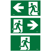 Exit & Emergency 4W White