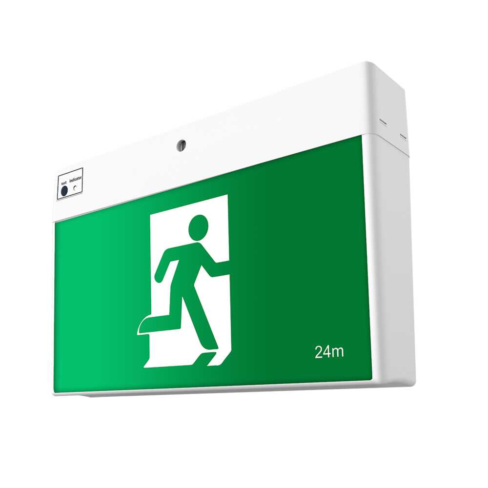 Exit & Emergency 4W White